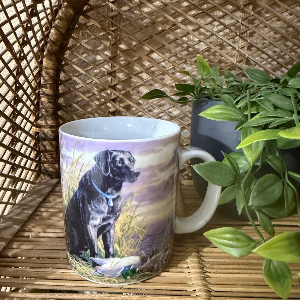 Labrador retriever Duck hunting Print porcelain Mug